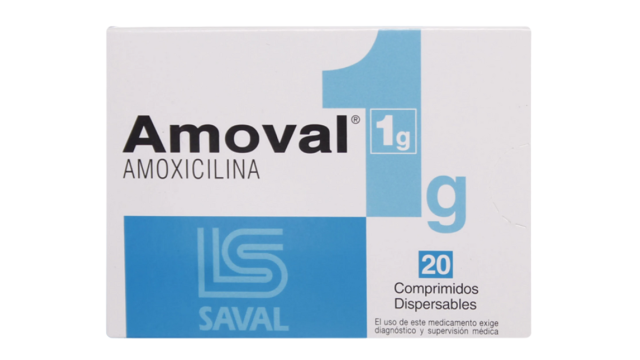 AMOVAL AMOXICILINA 1G X 20 COMPRIMIDOS DISPERSABLES SAVAL