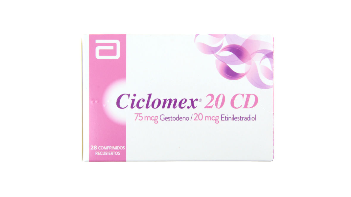 CICLOMEX-20 CD GESTODENO + ETINILESTRADIOL 75/20 MCG X 28 COMPRIMIDOS RECUBIERTOS