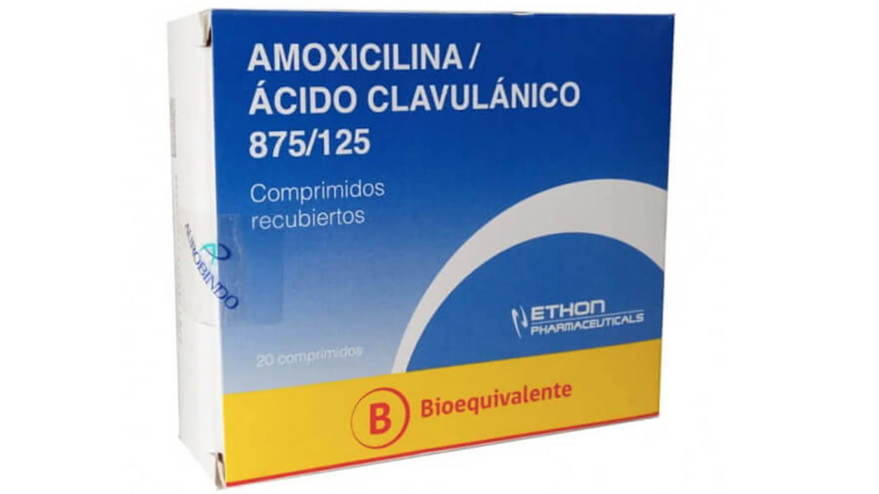 AMOXICILINA 875 MG + ACIDO CLAVULANICO 125 MG X 20 COMPRIMIDOS RECUBIERTOS ETHON