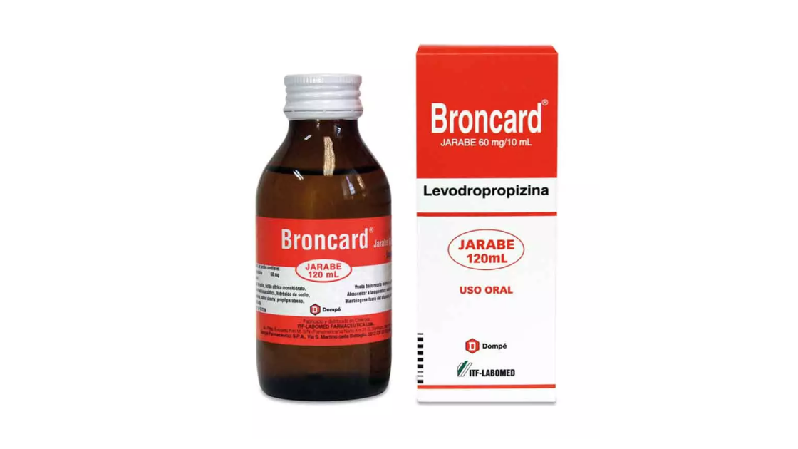 BRONCARD LEVODROPROPIZINA 60MG/10ML X 120 ML JARABE ITF-LABOMED