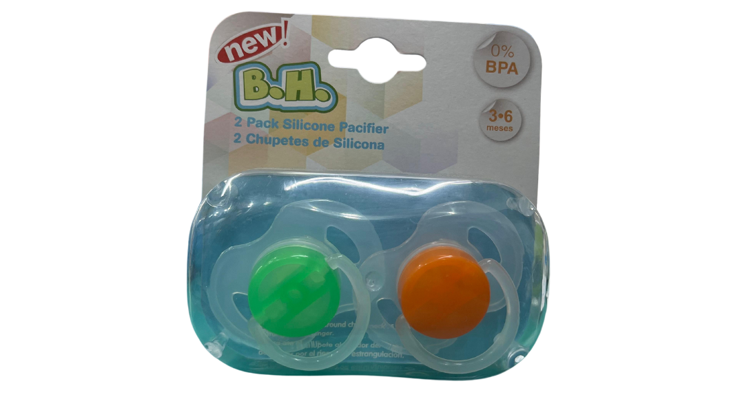BH CHUPETES ODONTOLOGICO SILICONA 3-6 M X 2 UNIDADES