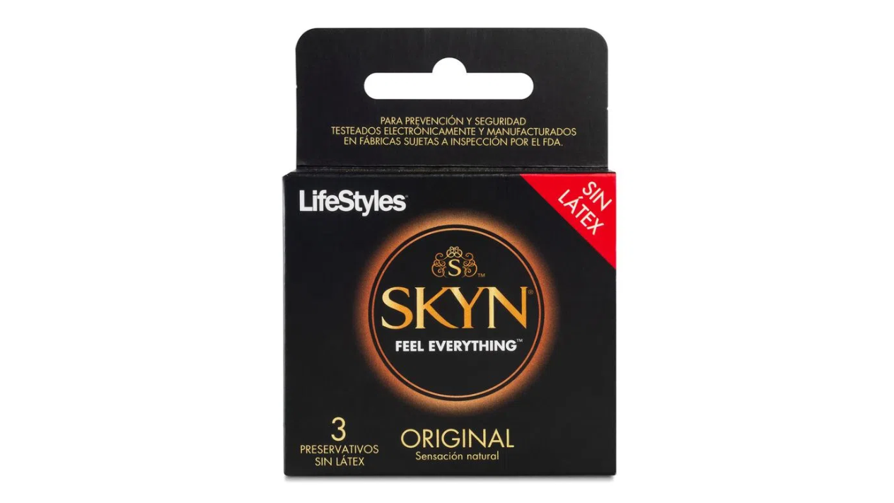 PRESERVATIVOS LIFESTYLES SKYN ORIGINAL SIN LATEX CONDON X 3 UNIDADES