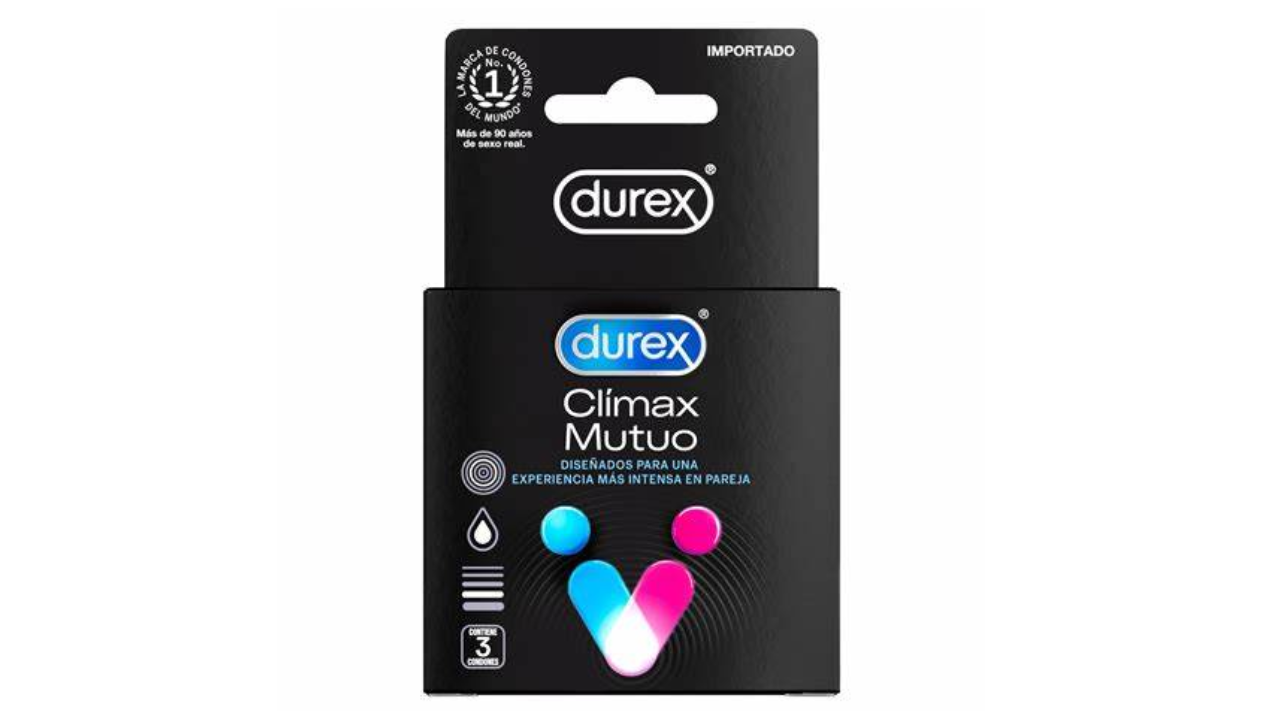 PRESERVATIVOS DUREX CLIMAX MUTUO CONDON X 3 UNIDADES