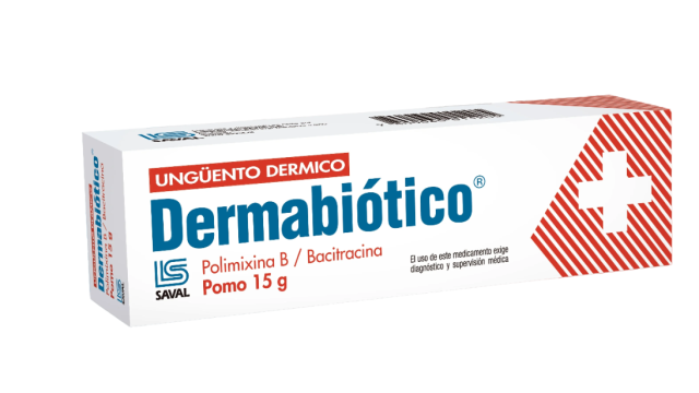 DERMABIOTICO POLIMIXINA B 0,2% + BACITRACINA 0,8% UNGUENTO DERMICO X 15 GRAMOS SAVAL