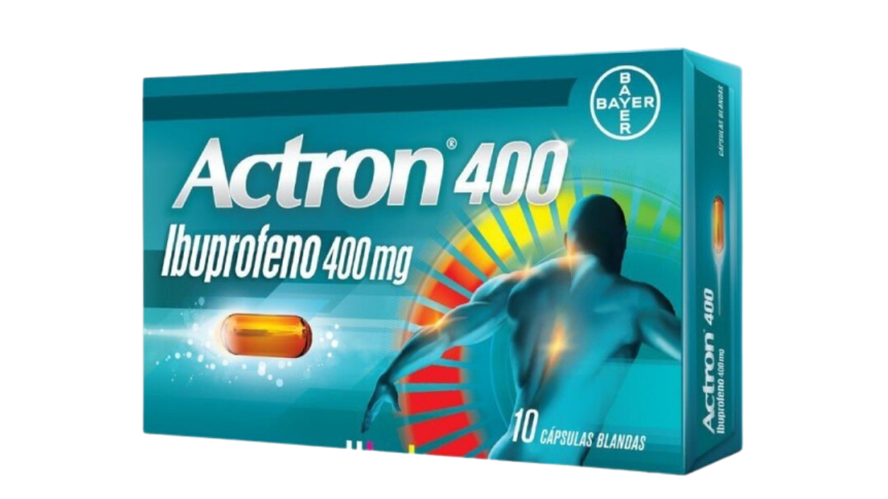 ACTRON IBUPROFENO 400 MG X 10 CAPSULAS BLANDAS BAYER