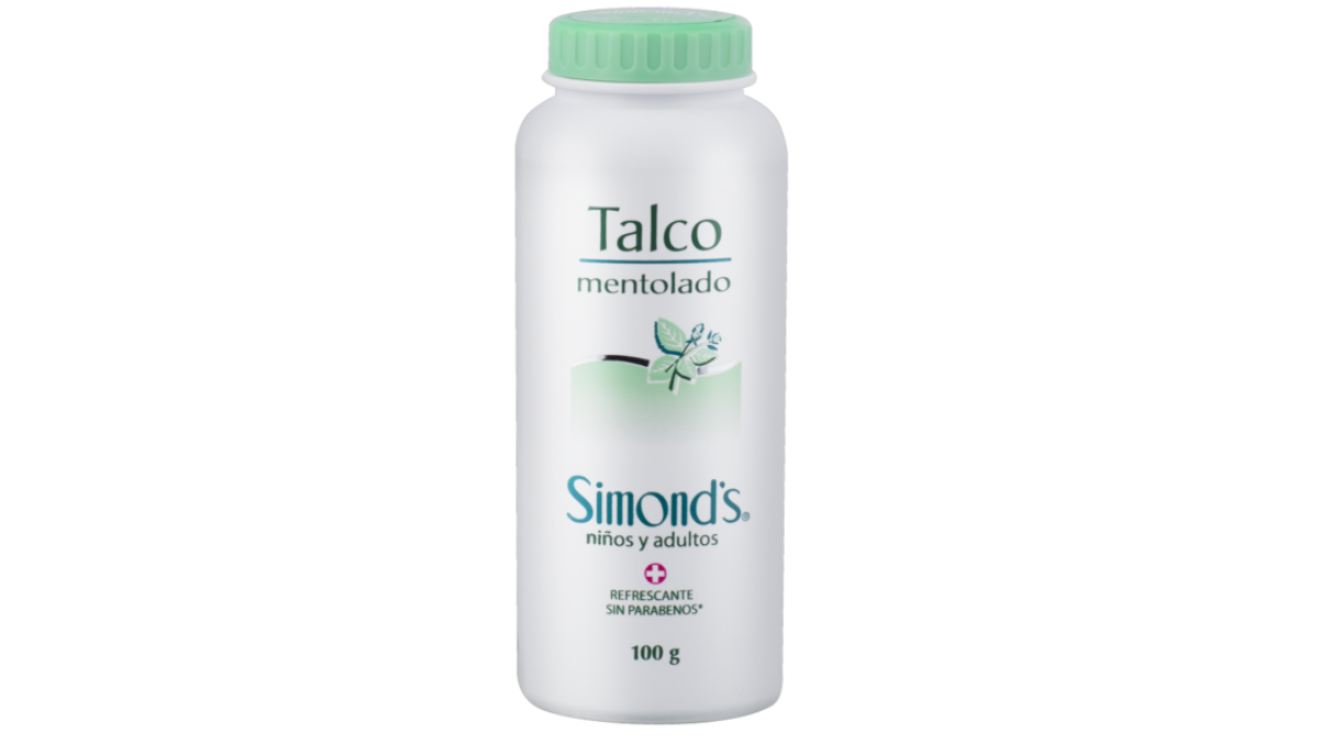 SIMONDS TALCO MENTOLADO NIÑOS Y ADULTOS X 100 GR