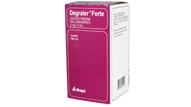 DEGRALER FORTE LEVOCETIRIZINA DICLORHIDRATO 5 MG/ 5ML X 100 ML JARABE BAGO