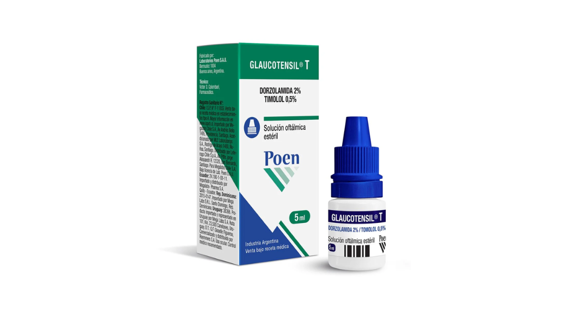 POEN GLAUCOTENSIL T DORZOLAMIDA 2% + TIMOLOL 0,5% X 5 ML