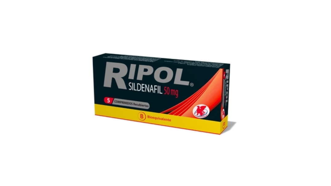 RIPOL SILDENAFIL 50MG X 5 COMPRIMIDOS RECUBIERTOS LABORATORIO CHILE