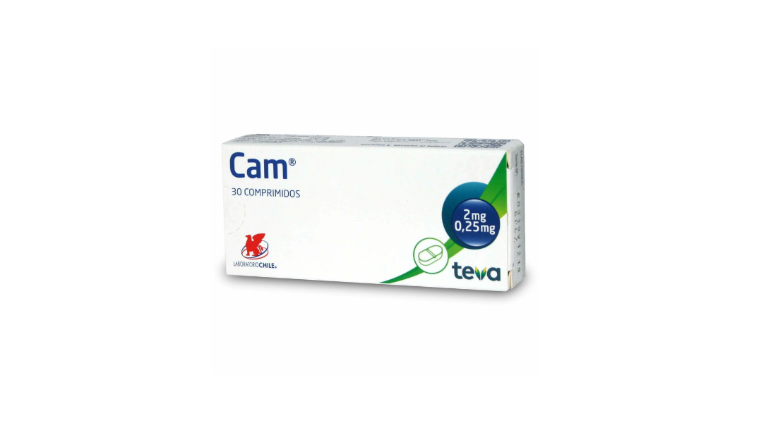 CAM BETAMETASONA/DEXCLORFENIRAMINA 0,25/2,00 MG X 30 COMPRIMIDOS LABORATORIO CHILE