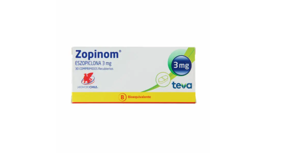 ZOPINOM ESZOPICLONA 3 MG X 30 COMPRIMIDOS RECUBIERTOS LABORATORIO CHILE