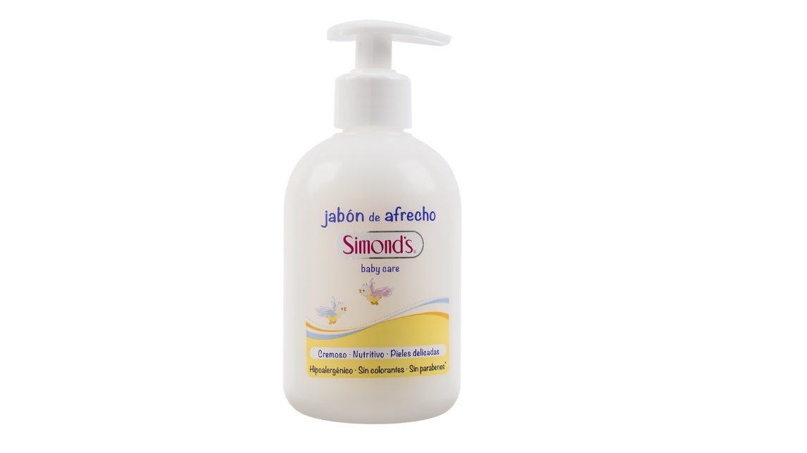 SIMONDS JABON DE AFRECHO BABY CARE HIPOALERGENICO X 340 ML