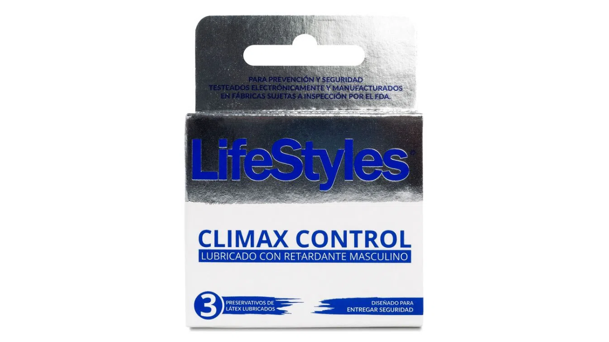 PRESERVATIVOS LIFESTYLES CLIMAX CONTROL CONDON X 3 UNIDADES