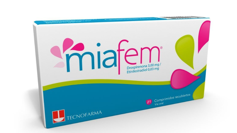 MIAFEM DROSPIRENONA 3 MG + ETINILESTRADIOL 0,03 MG X 21 COMPRIMIDOS RECUBIERTOS