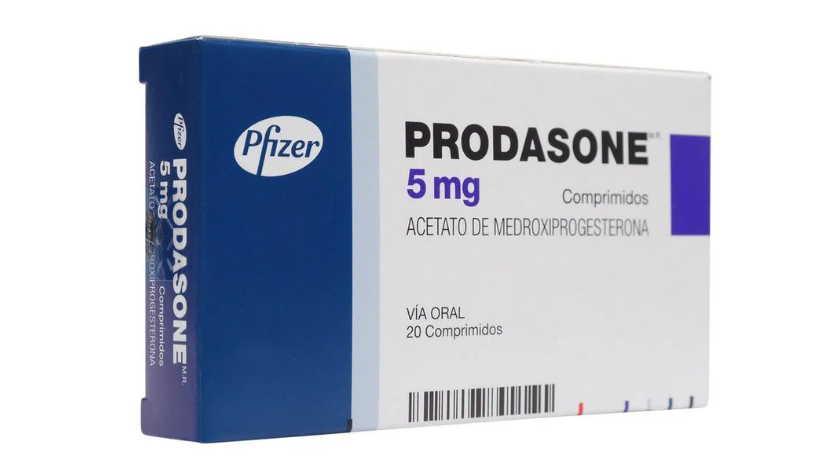 PRODASONE MEDROXIPROGESTERONA 5 MG X 20 COMPRIMIDOS