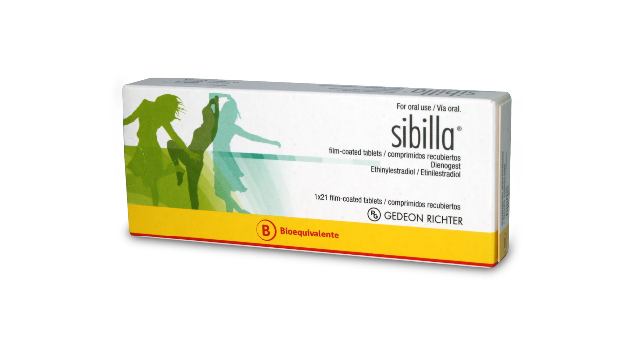 SIBILLA DIENOGEST 2 MG ETINILESTRADIOL 0,030 MG X 21 COMPRIMIDOS RECUBIERTOS GEDEON RITCHER 