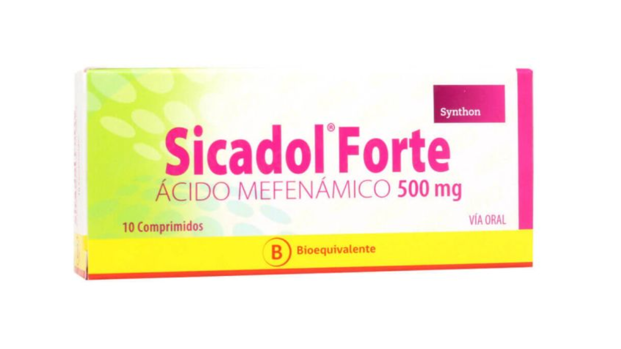 SICADOL FORTE ACIDO MEFENAMICO 500MG X 10 COMPRIMIDOS SYNTHON