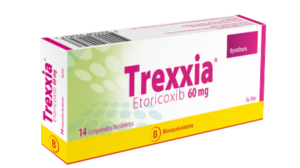 TREXXIA ETORICOXIB 60 MG X 14 COMPRIMIDOS RECUBIERTOS SYNTHON