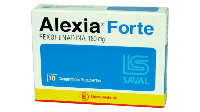 ALEXIA FORTE FEXOFENADINA 180MG X 10 COMPRIMIDOS RECUBIERTOS SAVAL