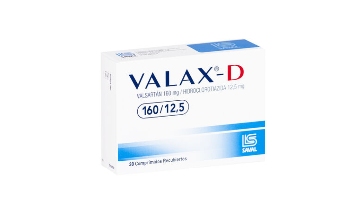 VALAX-D VALSARTAN + HIDROCLOROTIAZIDA 160/12,5 MG X 30 COMPRIMIDOS RECUBIERTOS