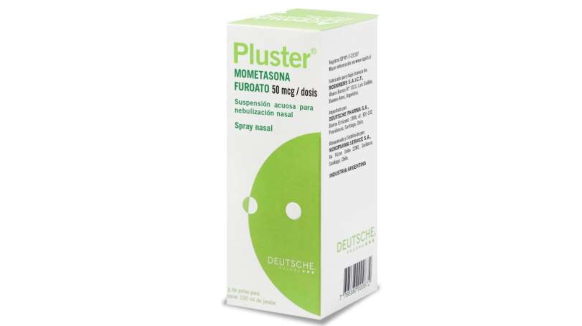 PLUSTER MOMETASONA FUROATO 50 MCG X 120 DOSIS SUSPENSION ACUOSA PARA NEBULIZACION NASAL DEUTSHE PHARMA