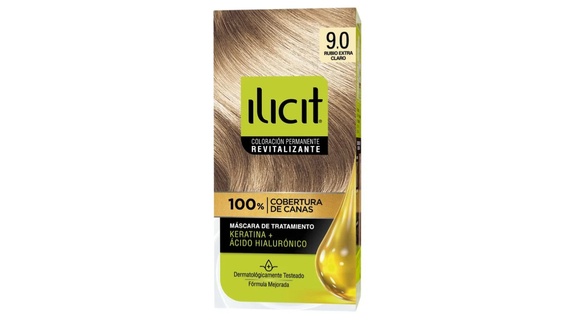 ILICIT COLORACION PERMANENTE REVITALIZANTE 9.0 RUBIO EXTRA CLARO 