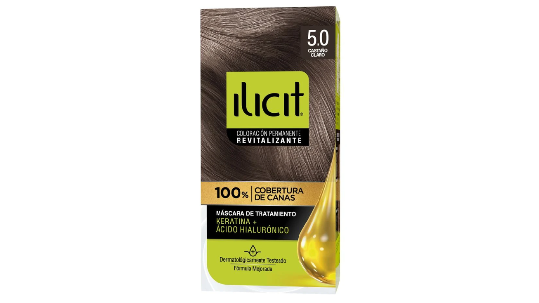 ILICIT TINTURA PERMANENTE COLOR 5.0 CASTAÑO CLARO