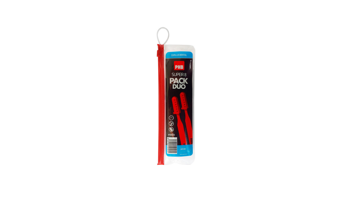PHB CEPILLO DENTAL SUPER 8 DUO X 2 UNIDADES