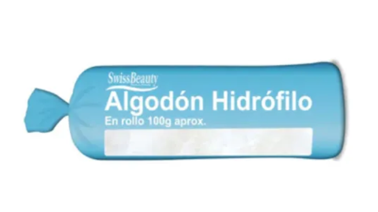 SWISS BEAUTY ALGODON HIDROFILO ROLLO X 100 GRAMOS APROX