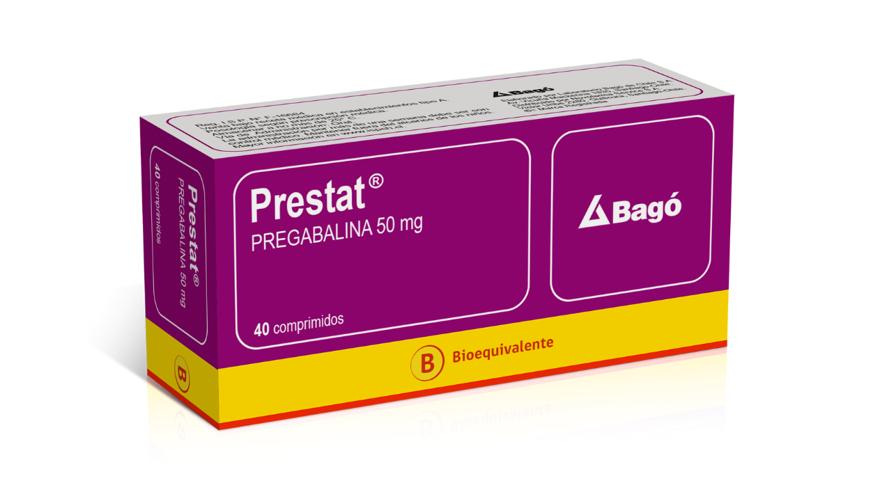 PRESTAT PREGABALINA 50 MG X 40 COMPRIMIDOS BAGO