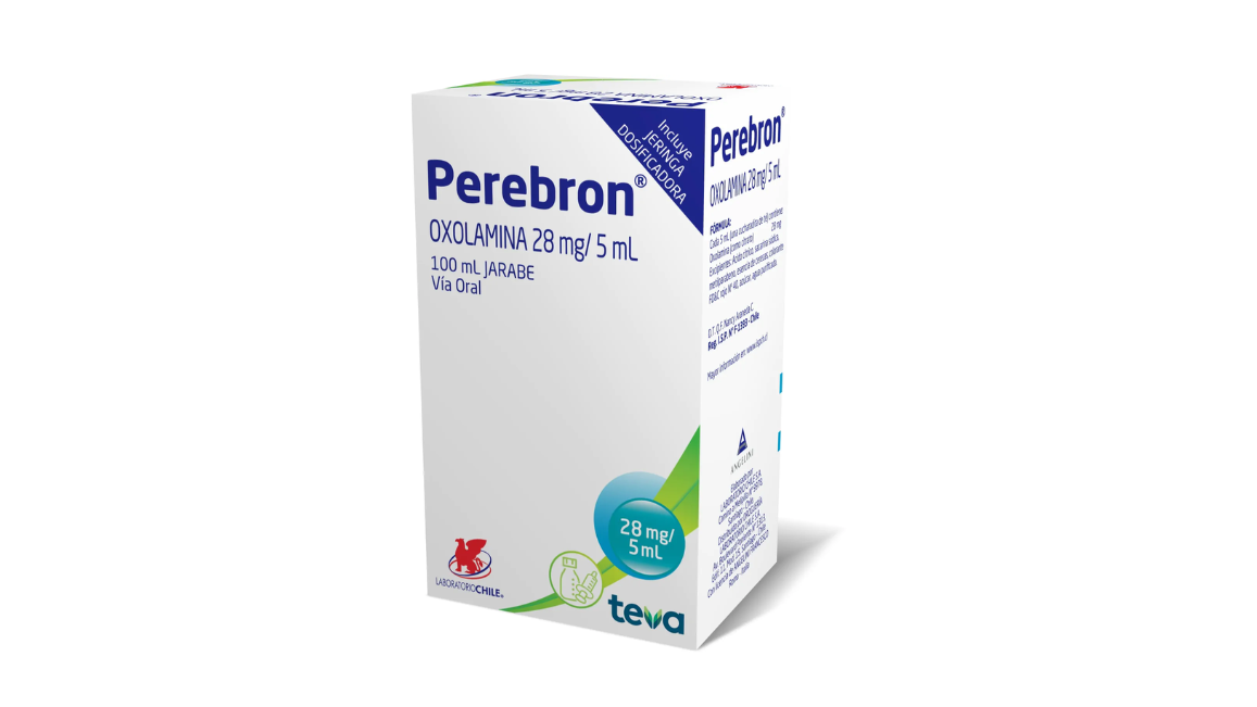 PEREBRON OXOLAMINA 28MG/5ML X 100 ML JARABE INFANTIL TEVA