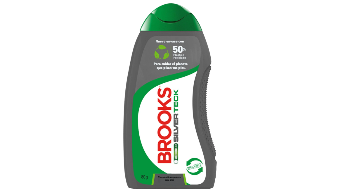 BROOKS SILVER TECK TALCO PARA PIES X 80 GRAMOS