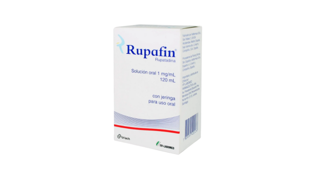 RUPAFIN RUPATADINA SOLUCION ORAL 1 MG X 120 ML CON JERINGA USO ORAL ITF-LABOMED