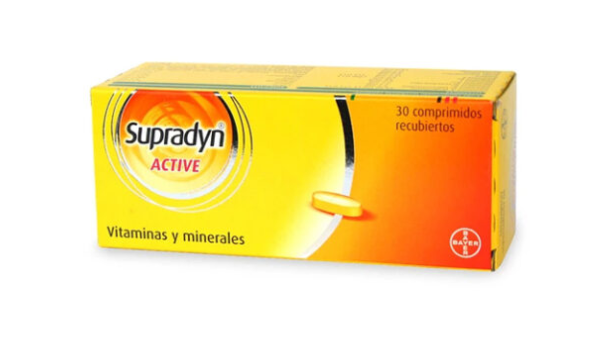 SUPRADYN ACTIVE VITAMINAS Y MINERALES X 30 COMPRIMIDOS RECUBIERTOS BAYER