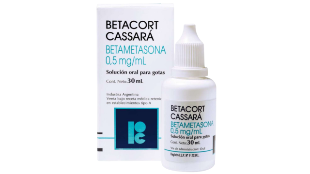 BETACORT BETAMETASONA 0,5 MG/ML SOLUCION ORAL PARA GOTAS X 30 ML CASSARA