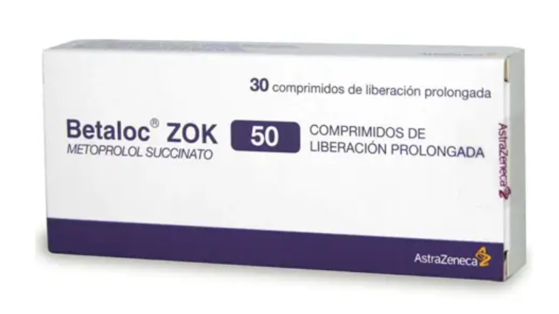 BETALOC ZOK METOPROLOL SUCCINATO 50 MG X 30 COMPRIMIDOS DE LP ASTRAZENECA