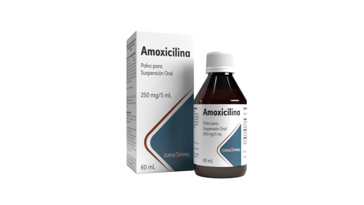 AMOXICILINA 250MG/5ML POLVO SUSPENSION ORAL X 60 ML CURAESPRING