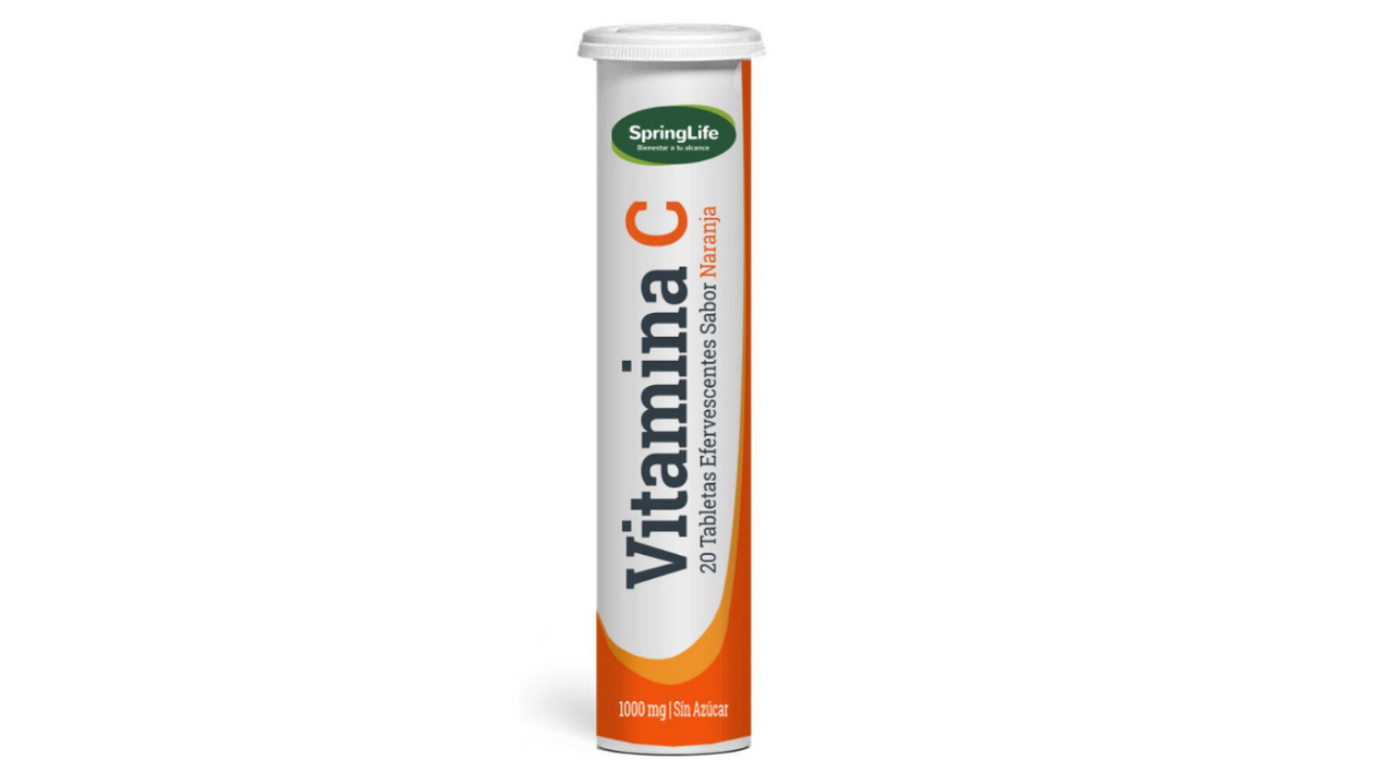 SPRINGLIFE VITAMINA 1000MG X 20 TABLETAS EFERVESCENTES 