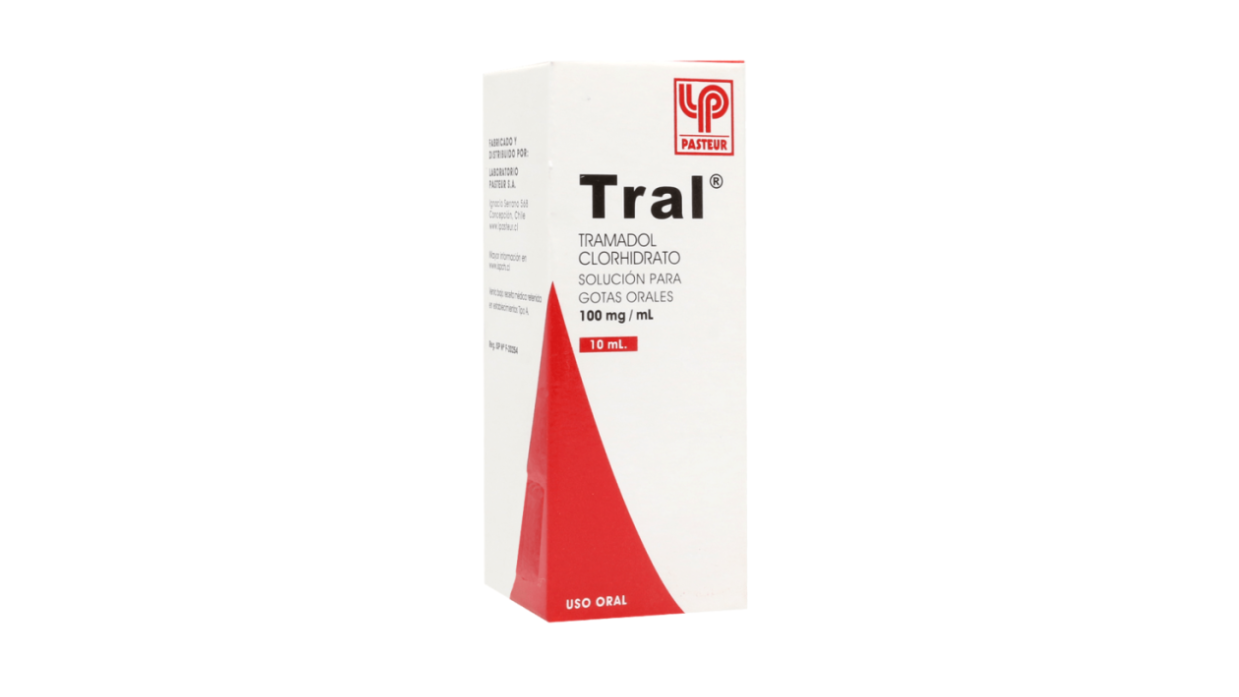 TRAL TRAMADOL CLORHIDRATO 100MG/ML X 10ML SOLUCION PARA GOTAS ORALES PASTEUR