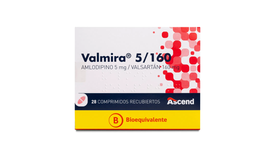 VALMIRA AMLODIPINO VALSARTAN 5/160 MG X 28 COMPRIMIDOS RECUBIERTOS