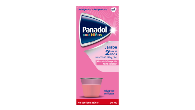 PANADOL INFANTIL DESDE 2 AÑOS PARACETAMOL 160 MG/5 ML X 90 ML JARABE GSK