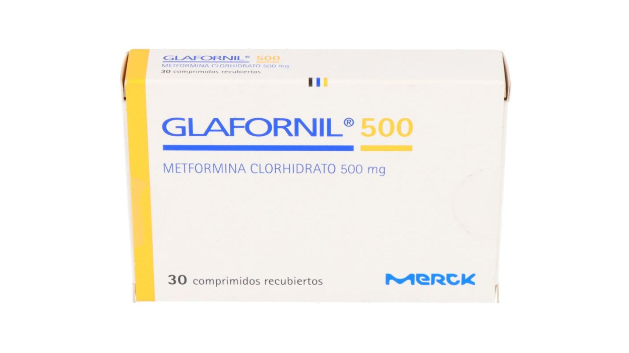 GLAFORNIL 500 METFORMINA CLORHIDRATO 500MG X 30 COMPRIMIDOS RECUBIERTOS MERCK