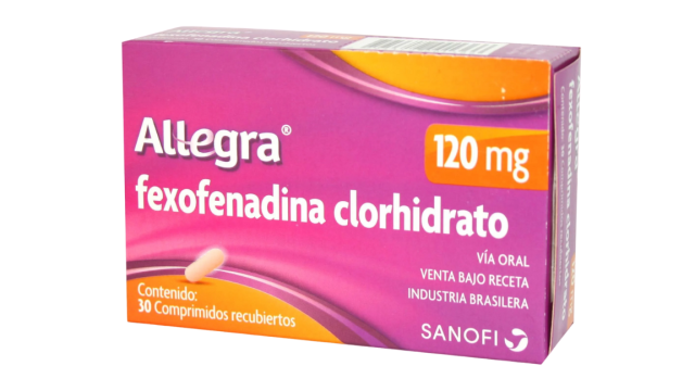 ALLEGRA FEXOFENADINA 120 MG X 30 COMPRIMIDOS RECUBIERTOS SANOFI 