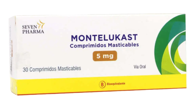MONTELUKAST 5 MG X 30 COMPRIMIDOS MASTICABLES SEVEN PHARMA