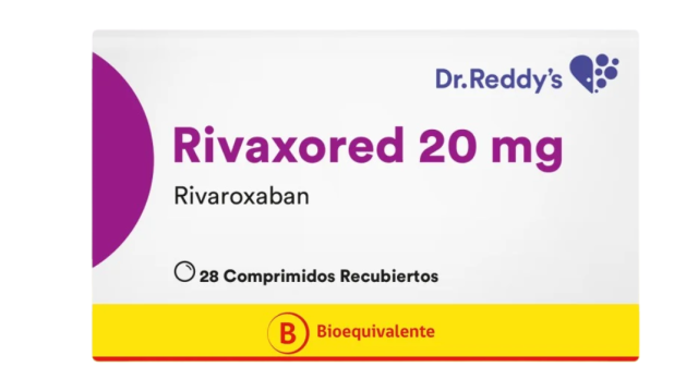 RIVAXORED RIVAROXABAN 20 MG X 28 COMPRIMIDOS RECUBIERTOS DR REDDYS