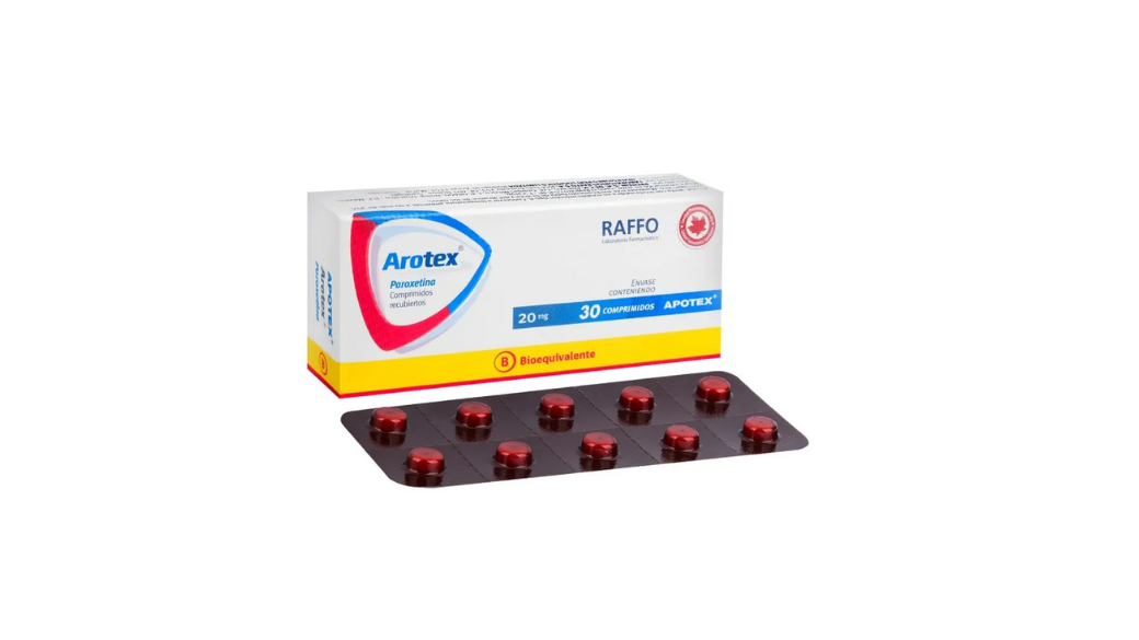 AROTEX PAROXETINA 20MG X 30 COMPRIMIDOS RECUBIERTOS RAFFO