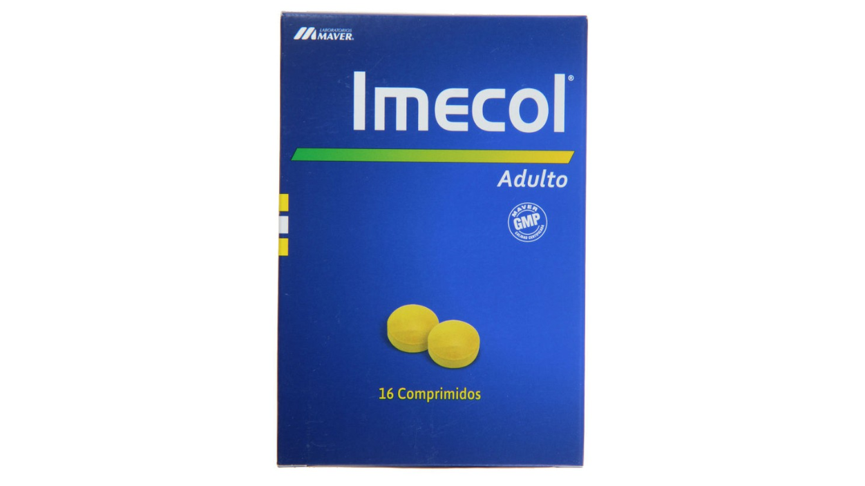 IMECOL FTALILSULFATIAZOL/NIFUROXAZIDA 500/200MG X 16 COMPRIMIDOS MAVER