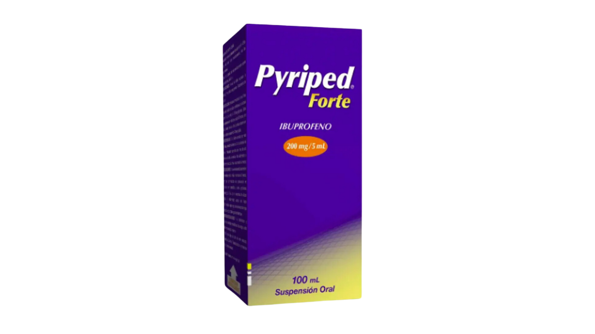 PYRIPED FORTE IBUPROFENO 200MG/5ML SUSPENSION ORAL X 100 ML MINTLAB