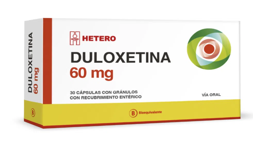 DULOXETINA 60 MG X 30 CAPSULAS CON GRANULOS CON RECUBRIMIENTO ENTERICO HETERO