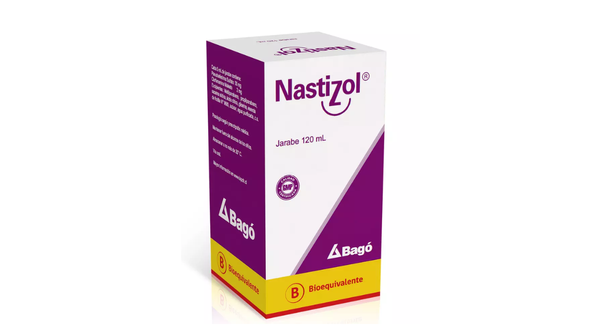NASTIZOL PSEUDOEFEDRINA SULFATO/ CLORFENAMINA MALEATO 30/2MG X 120 ML JARABE BAGO